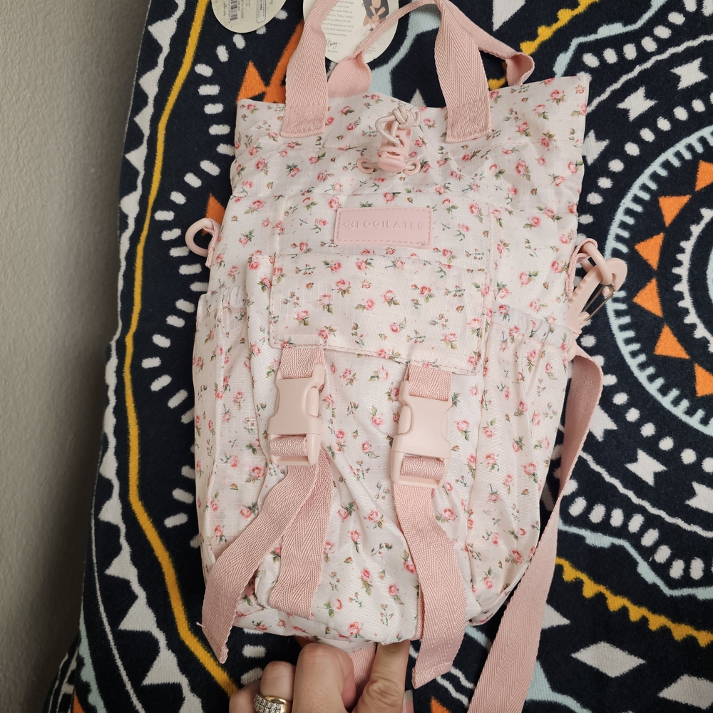 BLOGILATES pink floral WATER BOTTLE SLING - Women Accessories